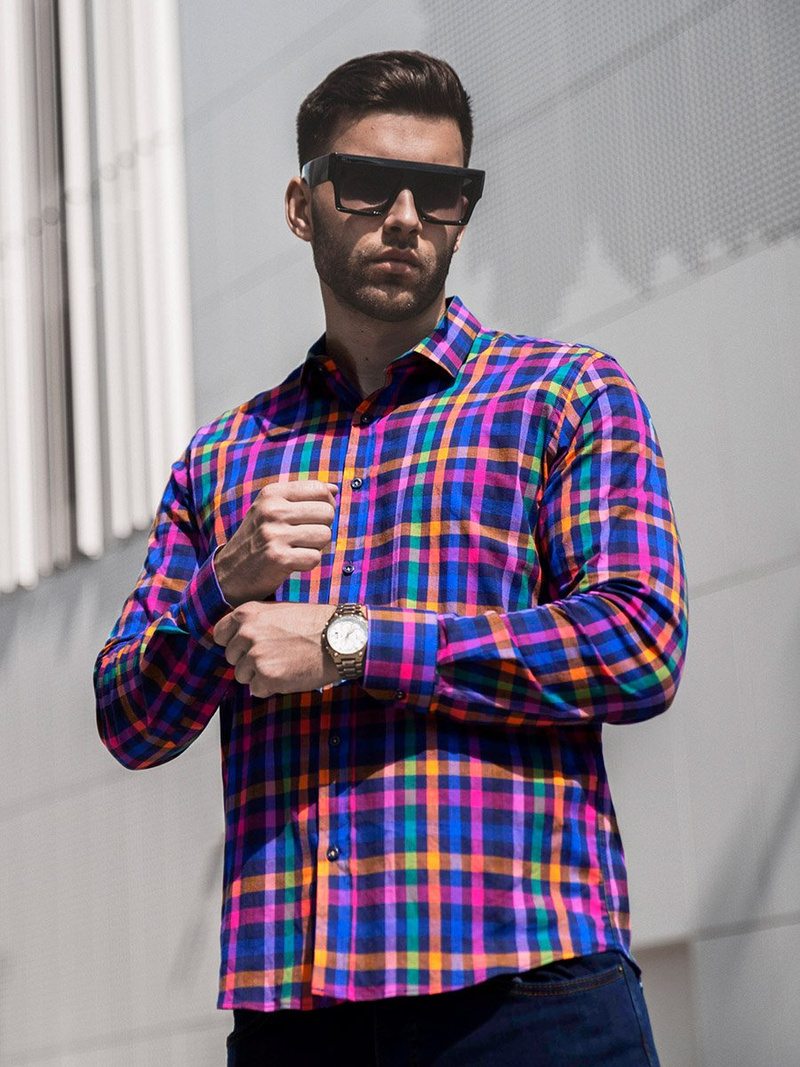 Herren Hemd Farbig OZONEE O/3011/08