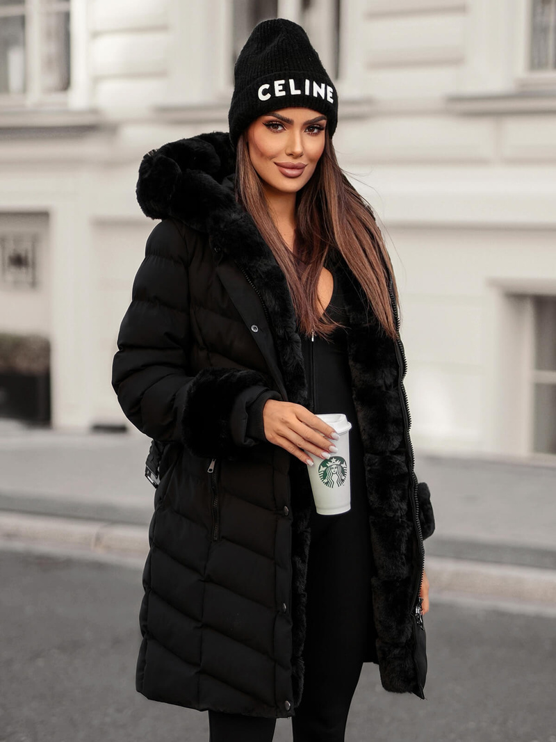 Damen Jacke Schwarz OZONEE JS/5M3156/392Z