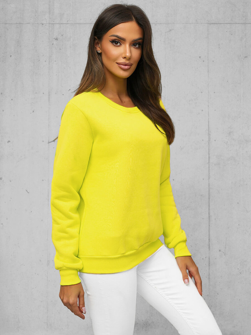 Damen Sweatshirt Gelb-Neon OZONEE JS/W01Z