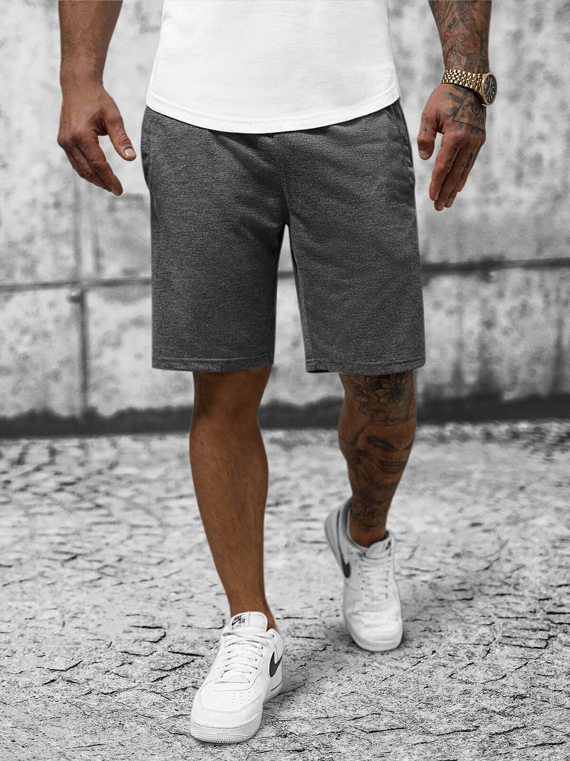 Herren Sportshorts Anthrazit OZONEE JS/8K100/5Z