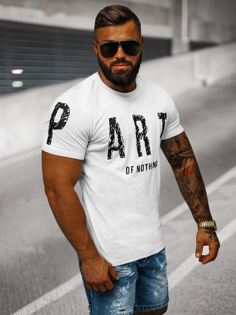 Herren T-shirt Weiß OZONEE O/8T1263/1