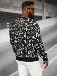 Herren Sweatshirt Schwarz OZONEE JS/8B1221/3