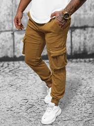 Herren Chino Jogger Dunkelcamel OZONEE NB/MP0105KSZ