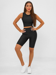 Damen Kurze Leggings Schwarz JS/17K597/3