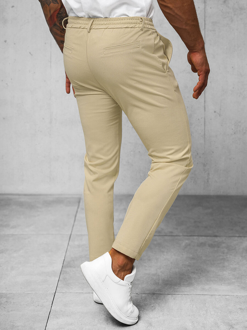 Herren Chino Hose Beige OZONEE O/1411SP