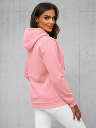 Damen Kapuzenpullover Puderrosa OZONEE JS/W02Z