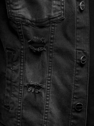 Herren Jeansjacke Schwarz OZONEE NB/MJ506NZ