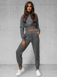 Zweiteiliges Trainingsanzug-Set Anthrazit OZONEE JS/8C78/5Z