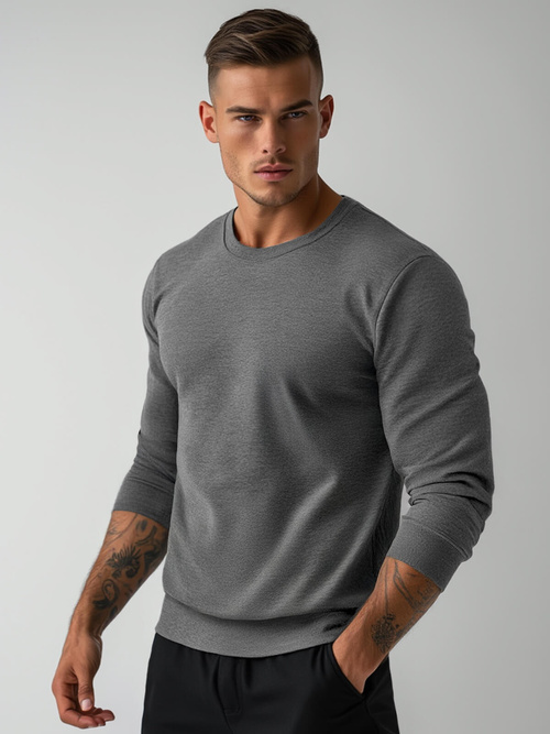 Herren Sweatshirt Dunkelgrau OZONEE JS/2001-10Z