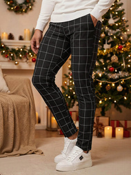 Herren Chino Hose Schwarz OZONEE DJ/5505Z