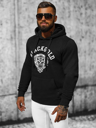 Herren Kapuzenpullover Schwarz OZONEE NB/MF2007