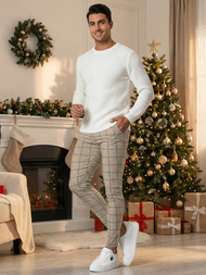 Herren Chino Hose Beige OZONEE O/P4009Z