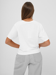 Damen T-shirt Weiß-Schwarz OZONEE JS/RJ77247