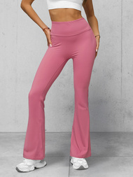 Damen Leggings mit Breiten Beinen Dunkelpink JS/17K588/111