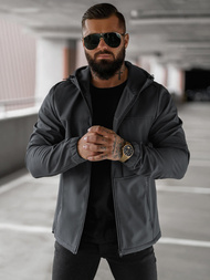 Herren Übergangsjacke Dunkelgrau OZONEE JS/27B6523/5Z