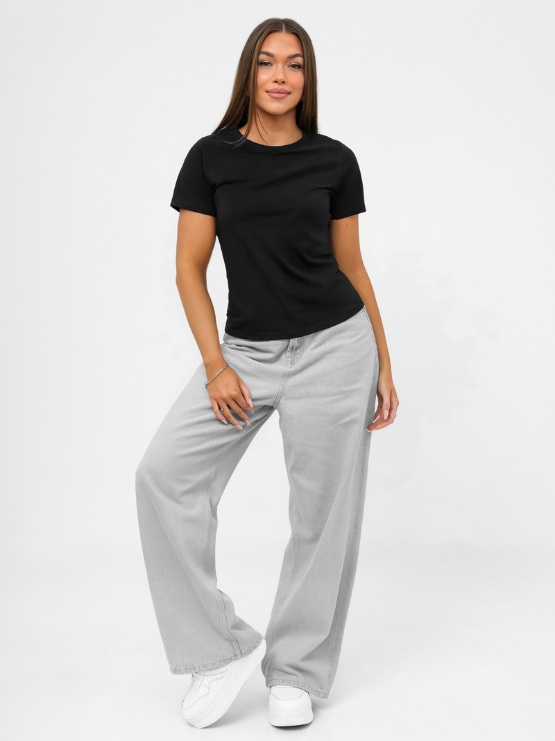 Damen T-shirt Schwarz OZONEE JS/96T678/3