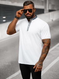 Herren Poloshirt Weiß OZONEE O/DA803