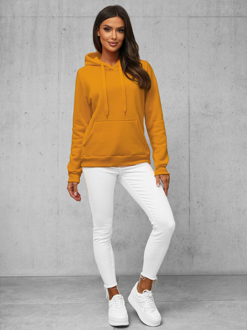 Damen Kapuzenpullover Camel OZONEE JS/W02/26Z