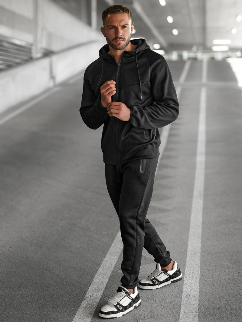 Herren Sportanzug Schwarz OZONEE JS/8C1967/3