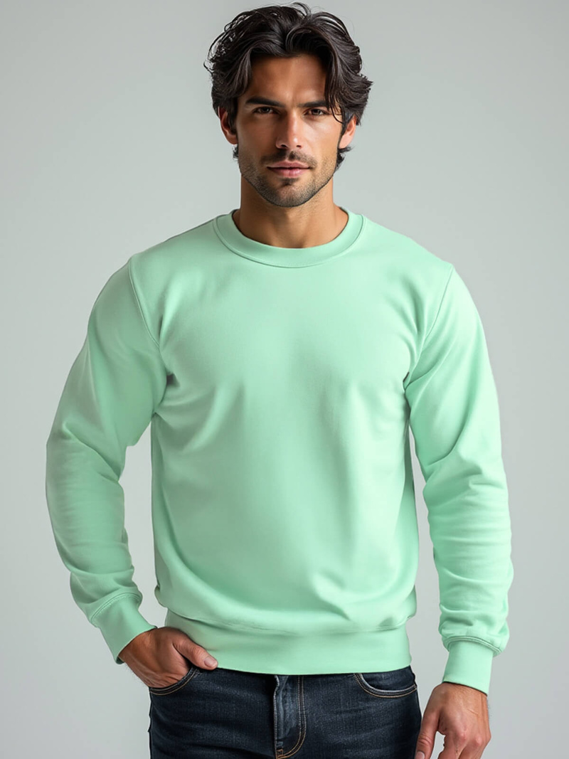 Herren Sweatshirt Mintgrün OZONEE JS/2001-10Z