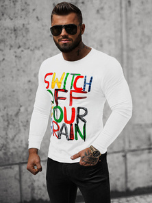 Herren Longsleeve Weiß OZONEE O/B259