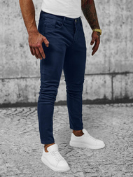 Herren Chino Hose Dunkelblau OZONEE NB/MP0160BS