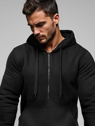 Herren Kapuzenpullover Schwarz OZONEE JS/2008