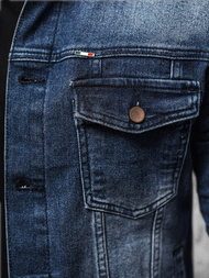 Herren Jeansjacke Dunkelblau OZONEE NB/MJ523BS