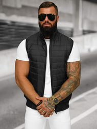 Herren Weste Schwarz OZONEE JS/MY77Z