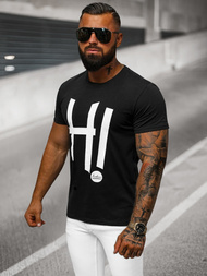 Herren T-shirt Schwarz OZONEE O/T1261/3
