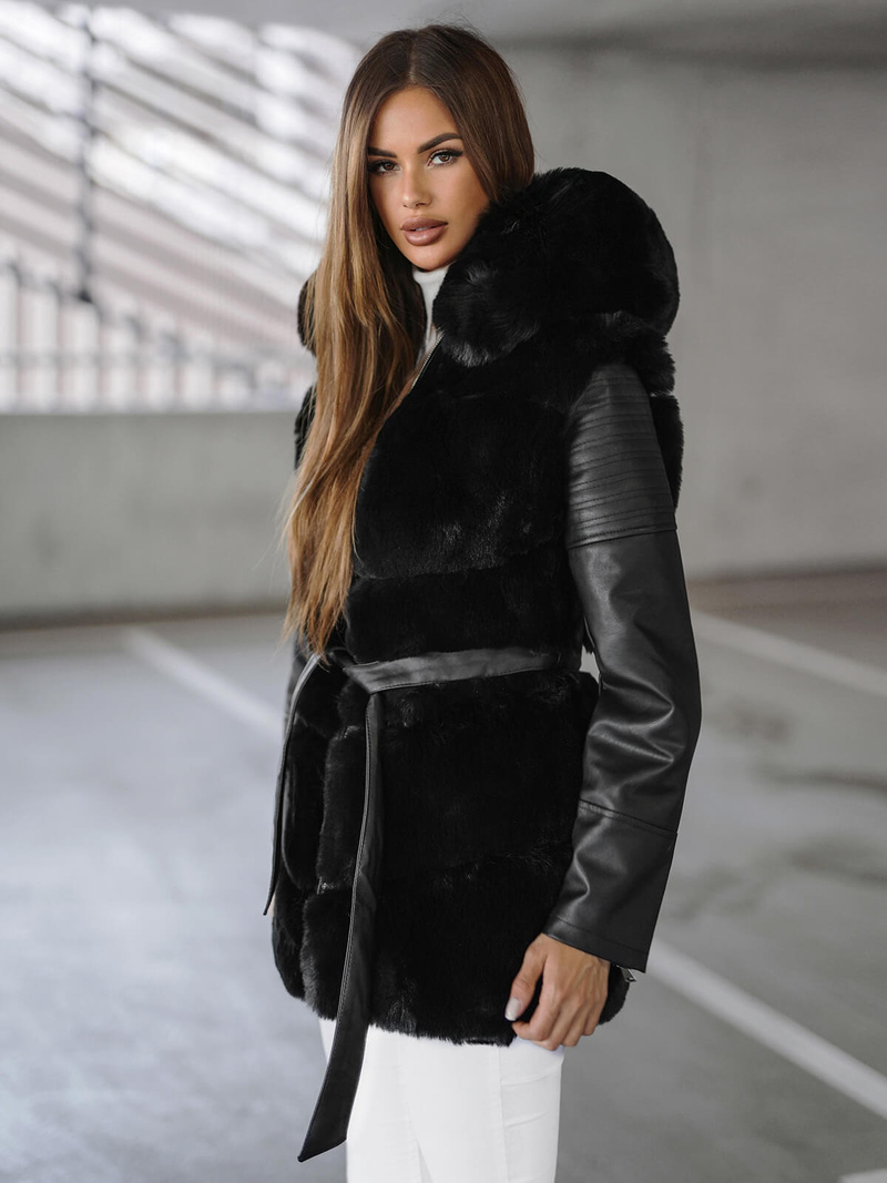 Damen Jacke Schwarz OZONEE JS/11Z8090Z