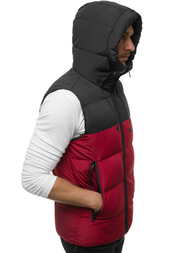 Herren Weste Weinrot OZONEE JB/JP1189/3