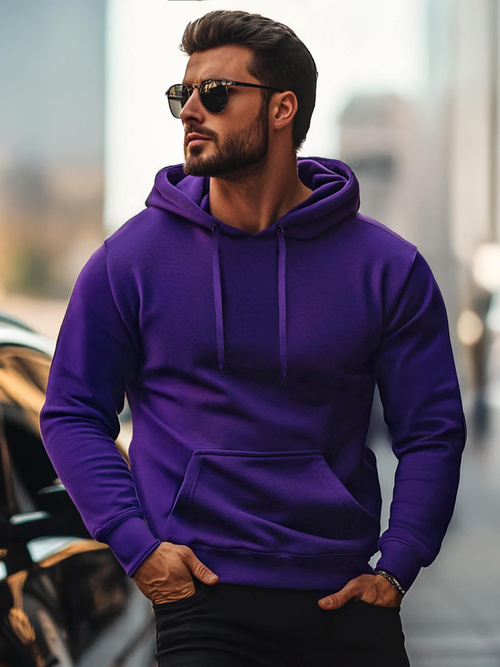 Herren Kapuzenpullover Violett OZONEE JS/2009Z