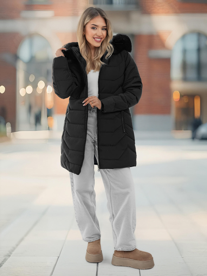 Damen Jacke Schwarz OZONEE JS/16M9121/392Z