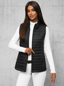 Damen Weste Schwarz OZONEE JS/16M9072/392