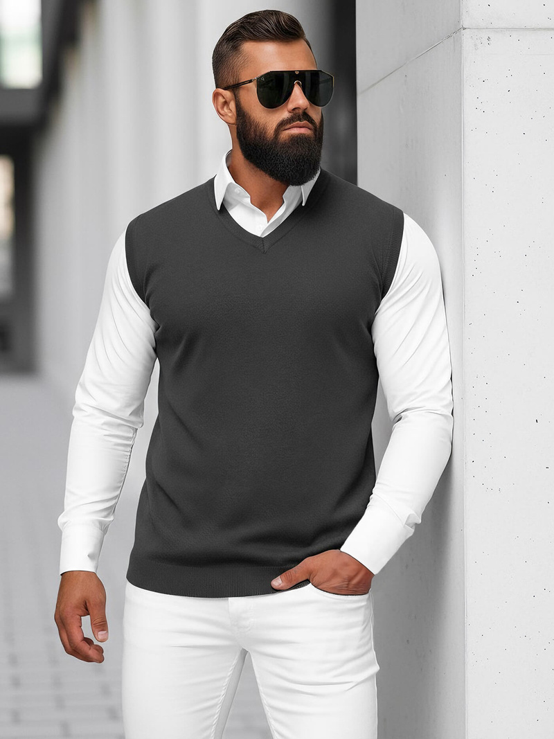 Herren Pullover Anthrazit OZONEE NB/MM6005/3Z