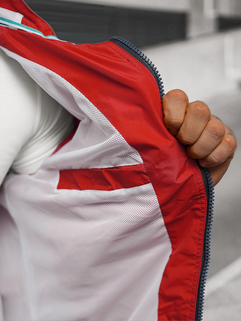 Herren Jacke Rot OZONEE JS/5M802/275