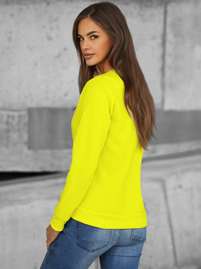 Damen Sweatshirt Gelb-Neon OZONEE JS/W01Z