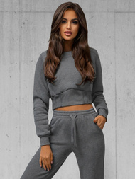 Zweiteiliges Trainingsanzug-Set Anthrazit OZONEE JS/8C78/5Z