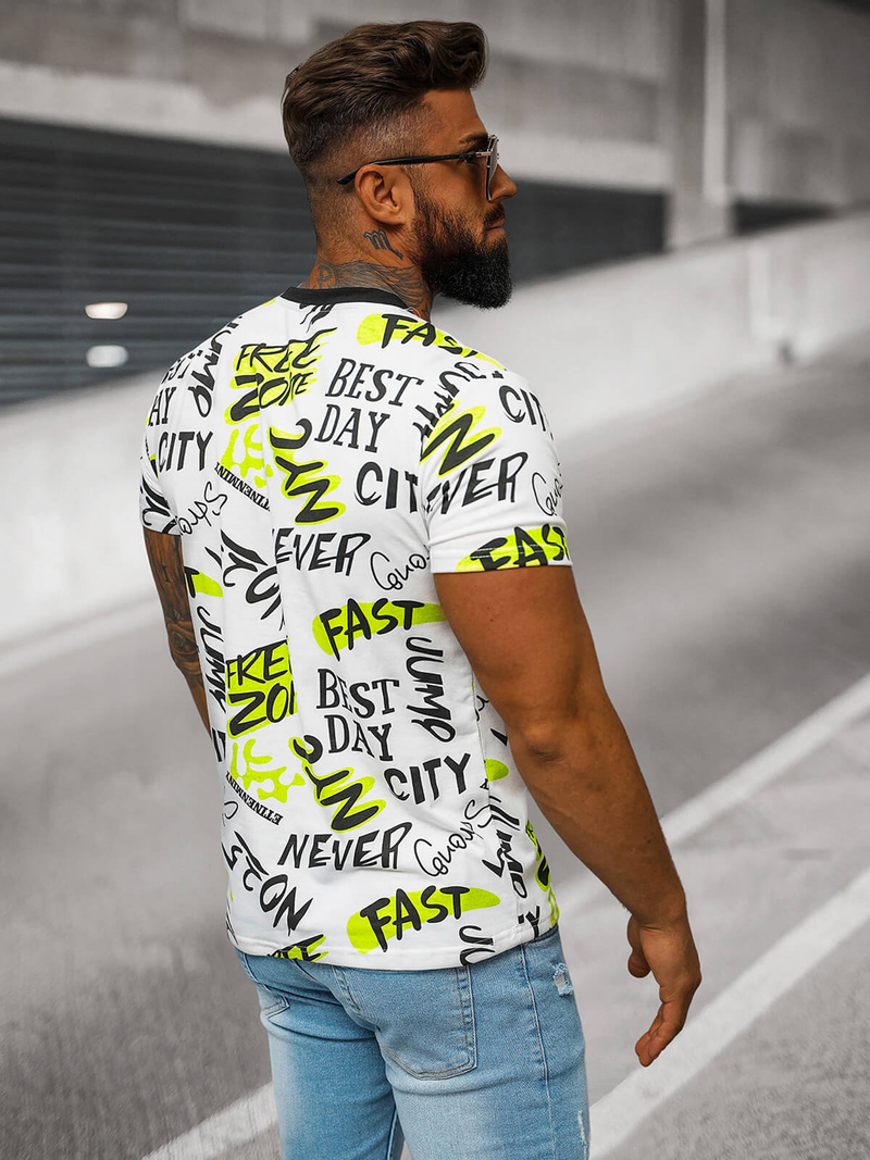 Herren T-shirt Weiß OZONEE JS/8T1210/1