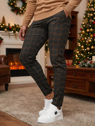 Herren Chino Hose Anthrazit OZONEE DJ/5632Z