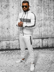 Herren Sportanzug Weiß OZONEE JS/8C8115/1