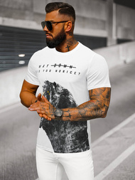 Herren T-shirt Weiß OZONEE O/T127/1Z