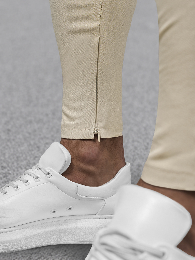 Herren Chino Hose Beige OZONEE DJ/3300