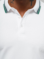Herren Poloshirt Weiß OZONEE O/DA736