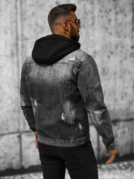 Herren Jeansjacke Schwarz OZONEE NB/MJ505NZ