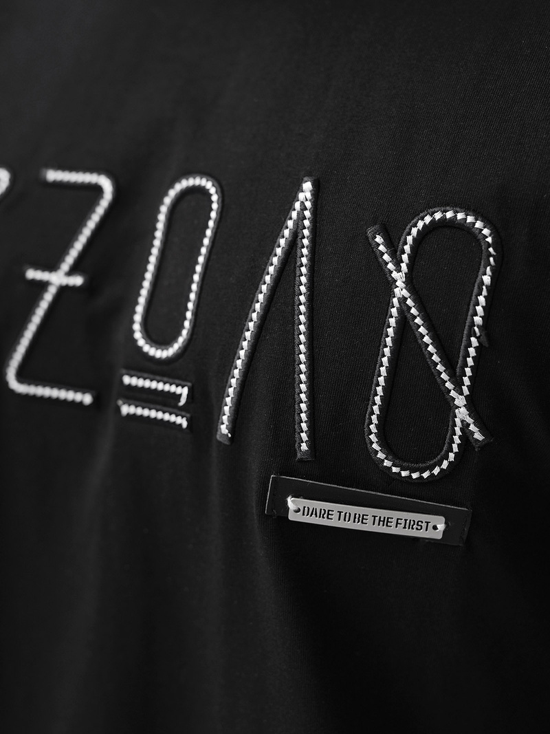 Herren T-shirt Schwarz OZONEE O/QQ1185