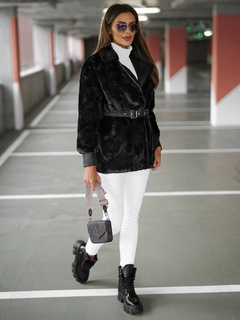 Damen Jacke Schwarz OZONEE JS/11Z8075Z