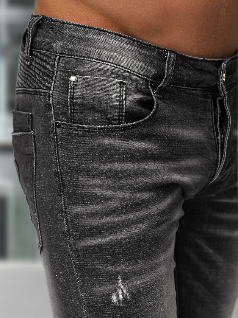 Herren Jeanshose Schwarz OZONEE NB/MP0070NZ