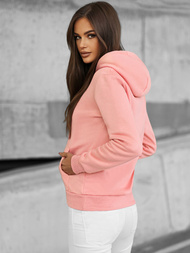 Damen Kapuzenpullover Puderrosa OZONEE JS/W02Z